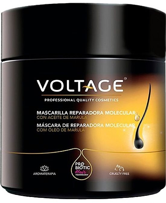 Молекулярна маска з олією марули - Voltage Prebiotic Hair Technology Marula Oil Molecular Repair Mask — фото N1