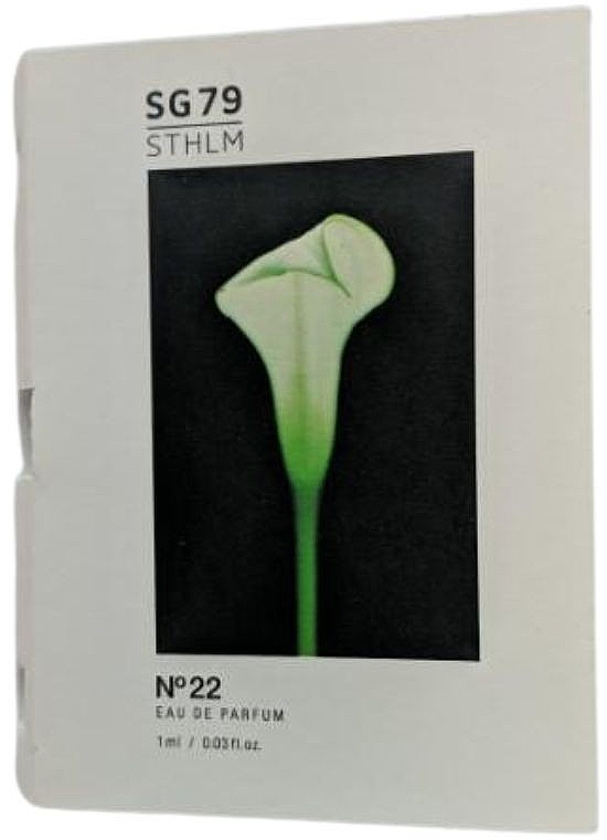 ПОДАРОК! SG79 STHLM № 22 Green - Парфюмированная вода (пробник) — фото N1