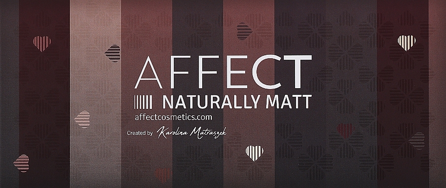 Палетка пресованих тіней для повік - Affect Cosmetics Naturally Matt Eyeshadow Palette — фото N2