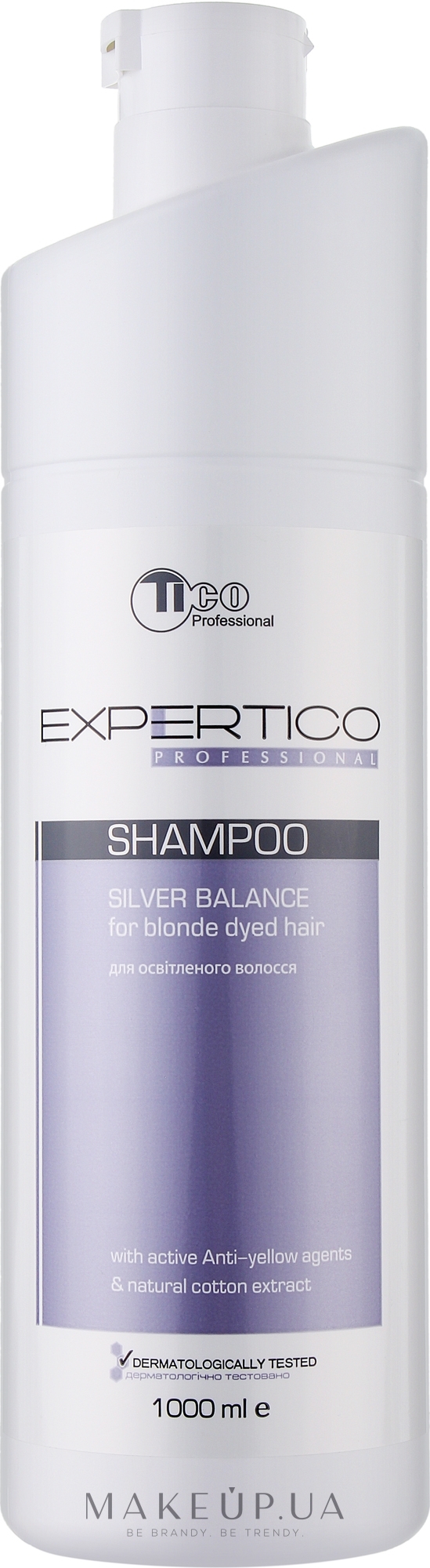 Шампунь для освітленого волосся - Tico Professional Expertico Silver Balance Shampoo — фото 1000ml