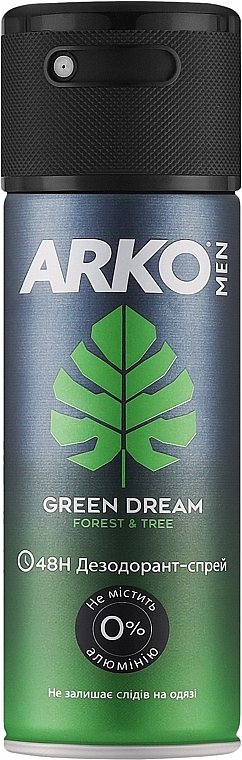 Дезодорант-спрей чоловічий - Arko Men Green Dream Forest & Tree — фото N1