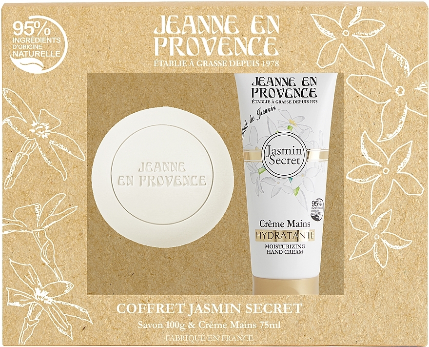 Набір - Jeanne en Provence Jasmin Secret (h/cr/75ml + soap/100g) — фото N1