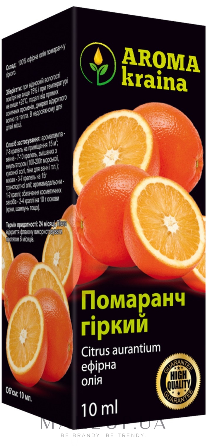 Эфирное масло "Апельсин горький" - Aroma kraina — фото 10ml