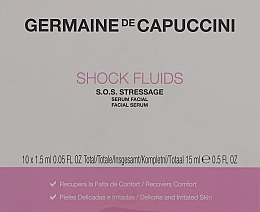 Духи, Парфюмерия, косметика Сыворотка для чувствительной кожи лица - Germaine de Capuccini Options Shock Fluids S.O.S. Stressage