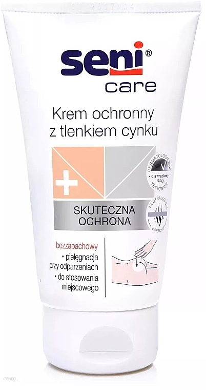 Защитный крем с оксидом цинка - Seni Care Zinc Oxide Protective Cream — фото N1