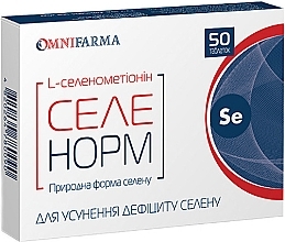 Парфумерія, косметика Дієтична добавка "Селенорм" - OmniFarma