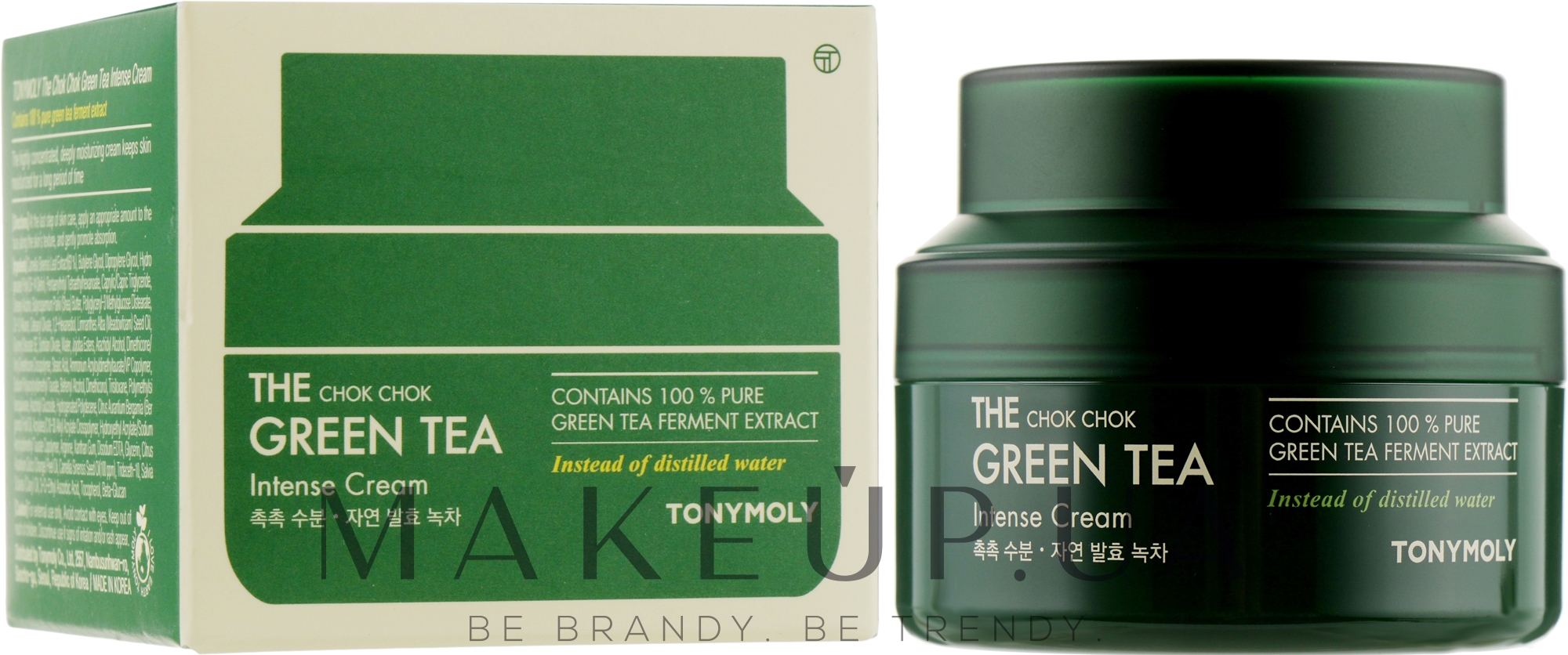 Інтенсивний зволожувальний крем з екстрактом зеленого чаю - Tony Moly The Chok Chok Green Tea Intense Cream — фото 60ml