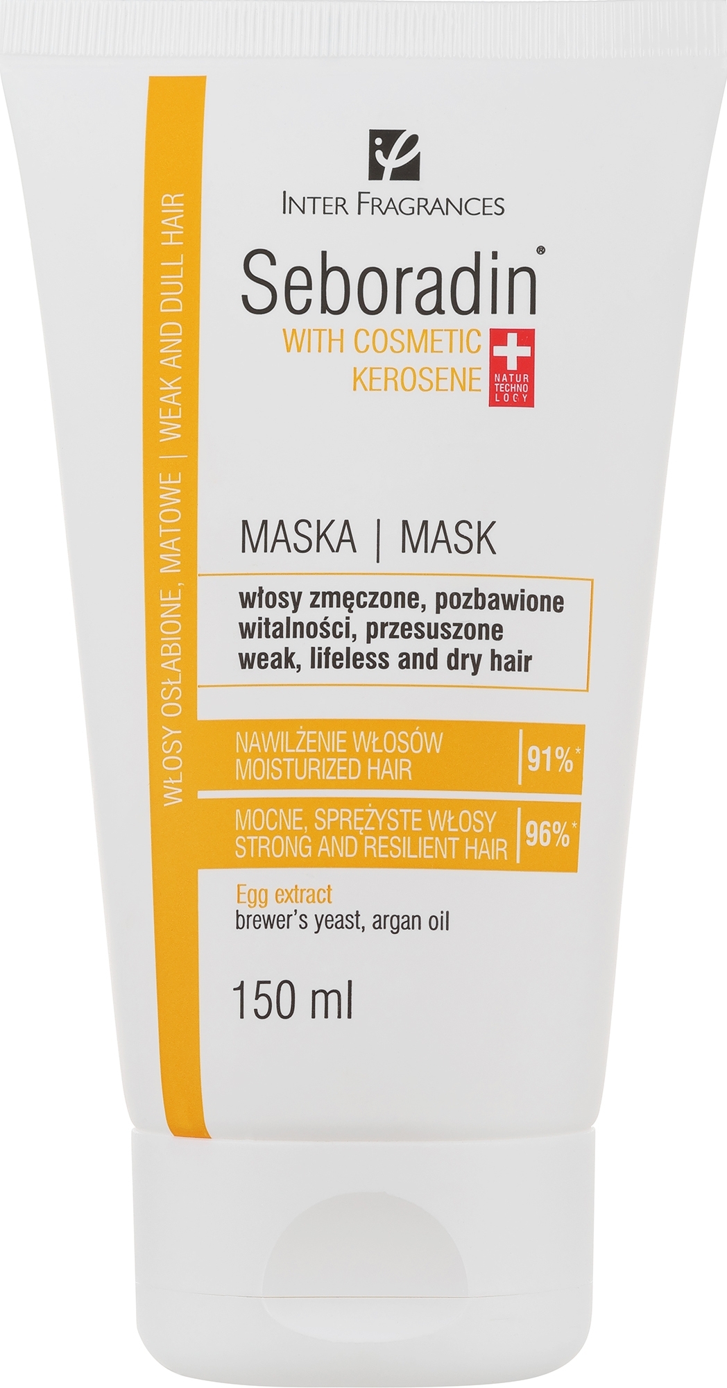 Маска для блиску волосся - Seboradin Hair Mask Cosmetic Kerosene — фото 150ml