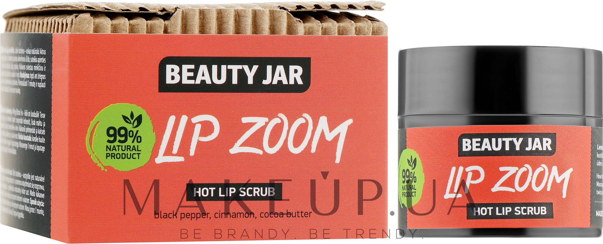 Цукровий скраб для губ - Beauty Jar Lip Zoom Hot Lip Scrub — фото 15ml