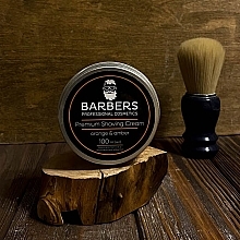 Крем для бритья с увлажняющим эффектом - Barbers Premium Shaving Cream Orange-Amber — фото N5
