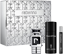 Paco Rabanne Phantom - Набор (edt/50ml + edt/10ml + deo/150ml) — фото N1