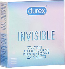 Парфумерія, косметика Презервативи, 3 шт. - Durex Invisible Extra Large XL