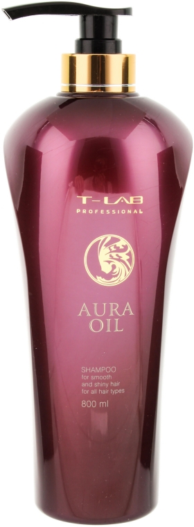 Мягкий шампунь для сияния и гладкости волос - T-LAB Professional Aura Oil Shampoo