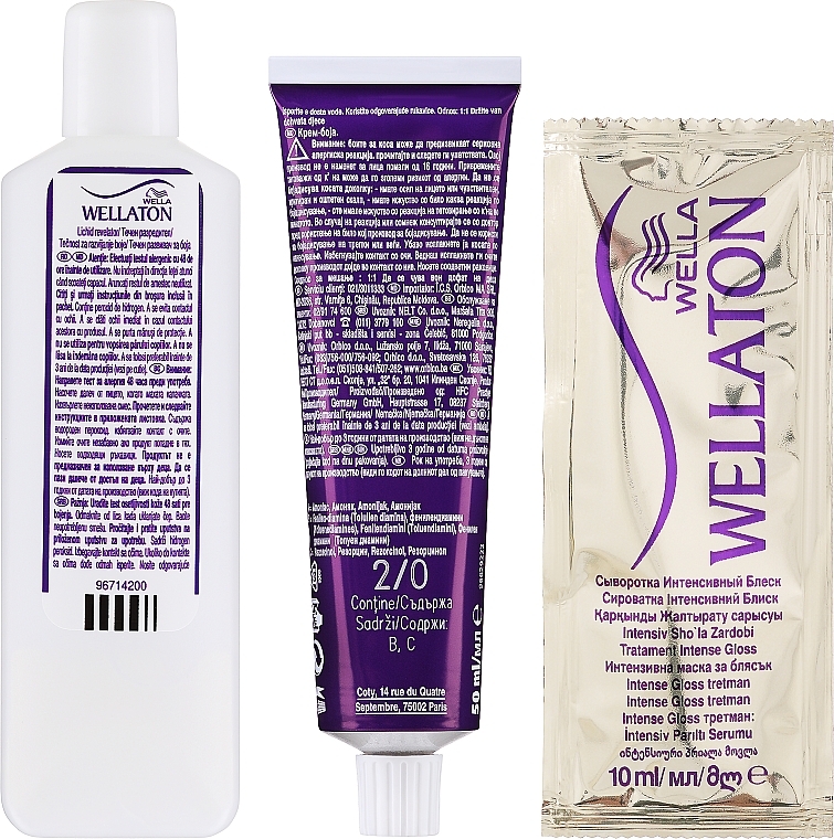 Стійка крем-краска для волосся, 110 мл - Wella Professionals Wellaton — фото N2