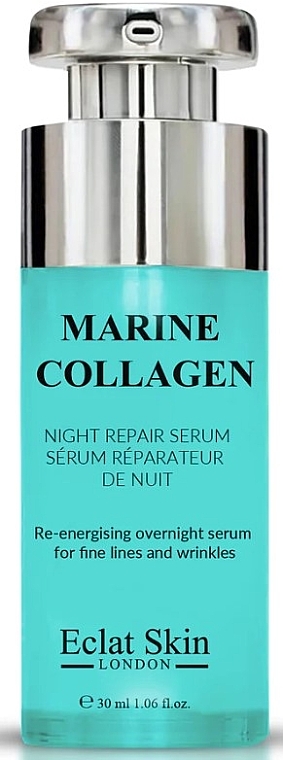 Нічна відновлювальна сироватка з морським колагеном - Eclat Skin London Marine Collagen Night Repair Serum — фото N1