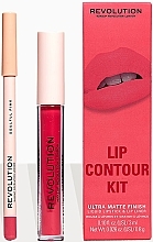 Набір для макіяжу губ - Makeup Revolution Lip Contour Kit Soulful Pink (lipstick/3ml + l/pencil/0.8g) — фото N2