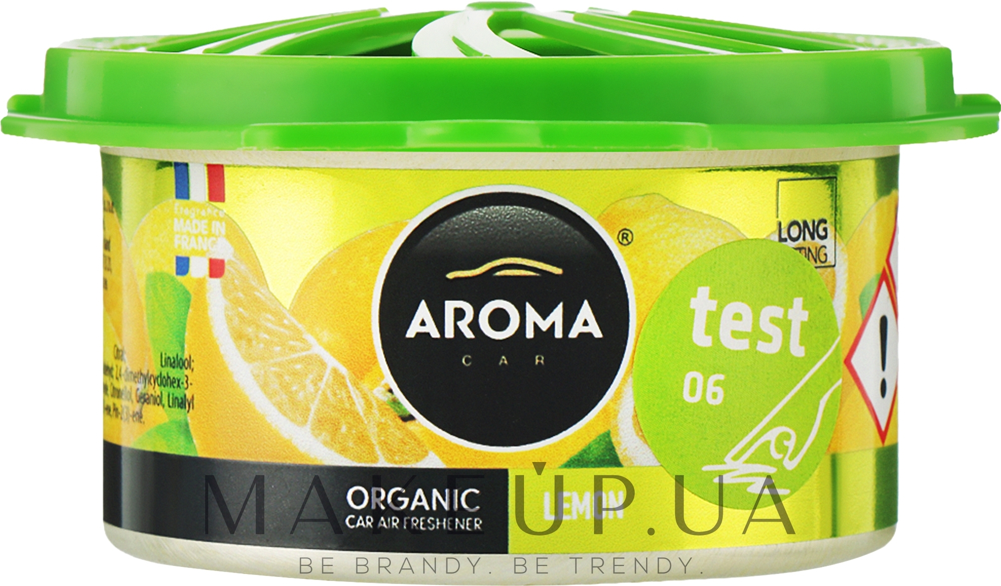 Автомобільний ароматизатор - Aroma Car Organic Lemon — фото 40g