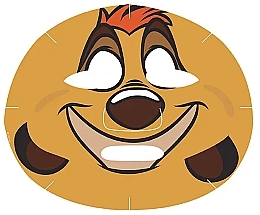 Маска для лица с экстрактом персика - Mad Beauty Disney The Lion King Timon Cosmetic Sheet Mask — фото N2