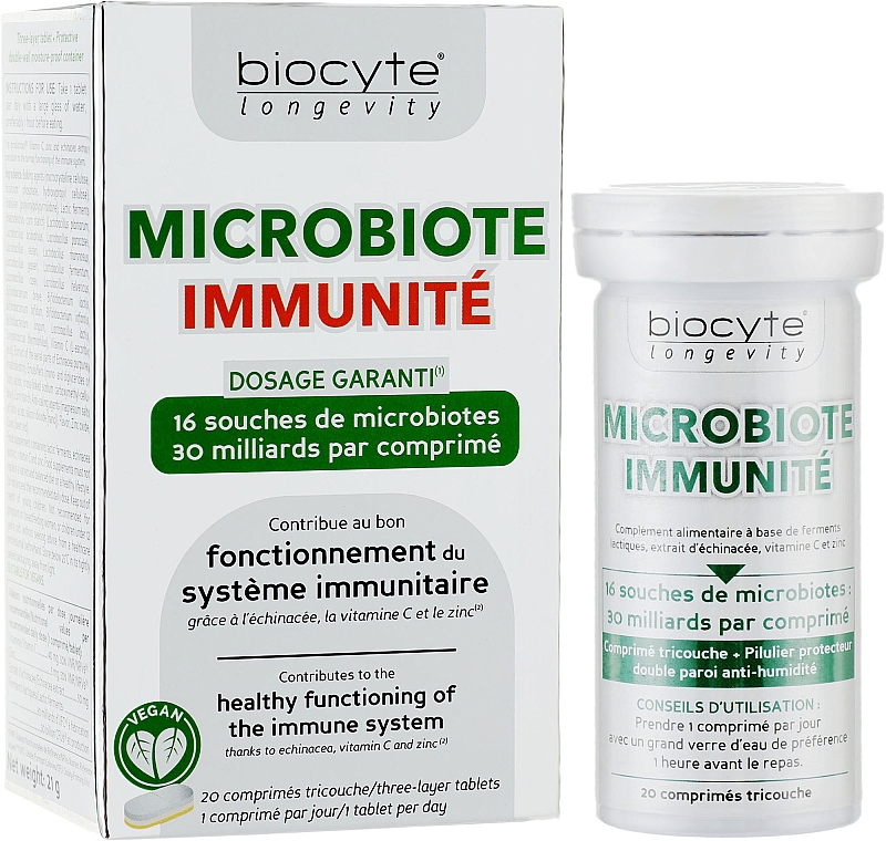 Вітаміни для імунної системи - Biocyte Longevity Microbiote Immunite — фото N2