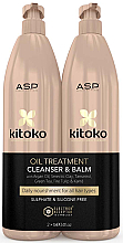 Набор - ASP Kitoko Oil Treatment Cleanser & Balm Litre Duo (h/sham/1000ml + h/balm1000ml) — фото N1