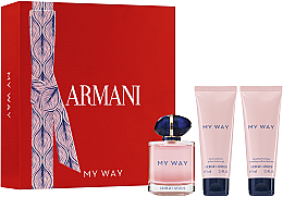 Парфумерія, косметика Giorgio Armani My Way - Набір (edp/90ml + b/lot/75ml + sh/gel/75ml)