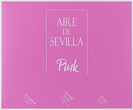 Парфумерія, косметика Instituto Español Aire De Sevilla Pink - Набір (edt/150ml + sh/gel/150ml + b/cr/150ml)