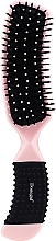 Расческа для волос, 9011, светло-розовая - Donegal Curved Cushion Hair Brush — фото N1