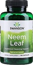 Травяная добавка "Листья Нима" - Swanson Neem Leaf 500 mg — фото N1