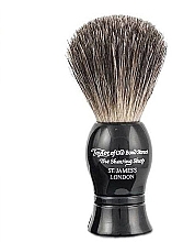 Помазок для бритья, черный - Taylor of Old Bond Street Shaving Brush Pure Badger size S — фото N1