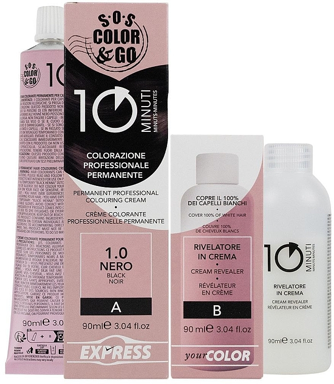 Краска для волос - Alama S.O.S. Color & Go Permanent Professional Set — фото N1