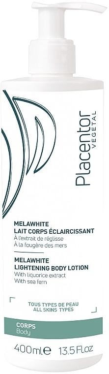 Освітлювальний лосьйон для тіла - Placentor Vegetal MelaWhite Lightening Body Lotion — фото N1