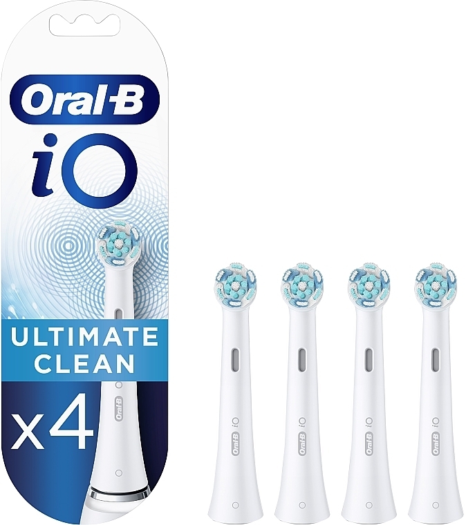 Насадки для электрической зубной щетки, белые, 4 шт. - Oral-B iO Ultimate Clean — фото N1