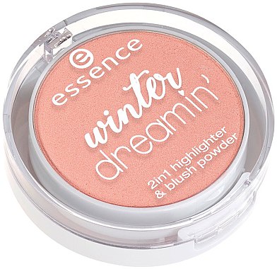 Румяна и хайлайтер 2 в 1 - Essence Winter Dreamin 2 in 1 Highlighter & Blush Powder