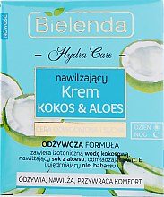 Зволожувальний крем "Кокос і алое" для сухої шкіри - Bielenda Hydra Care Moisturizing Face Cream Coconut and Aloe Vera — фото N1