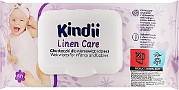 Парфумерія, косметика Дитячі серветки, 50 шт. - Kindii Linen Care