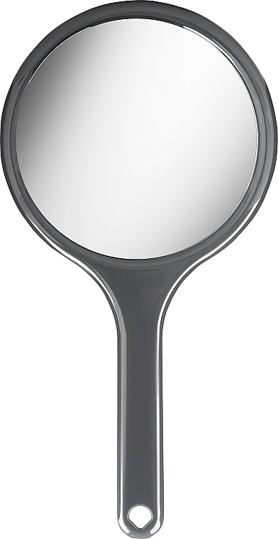 Дзеркало в рамі, з ручкою, 28,5х14,5 см, сіре - Titania — фото N1