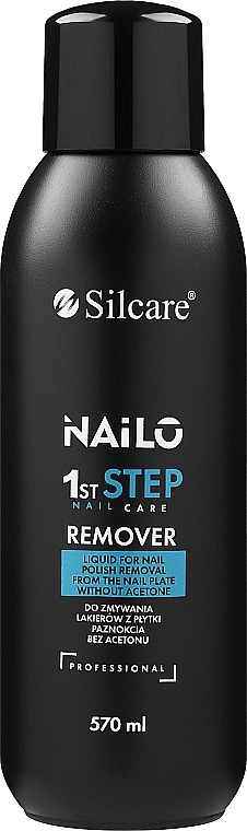 Жидкость для снятия лака без ацетона - Silcare Nailo 1st Step Remover — фото N1