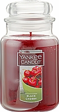 Свічка у скляній банці "Черешня" - Yankee Candle Black Cherry — фото N5