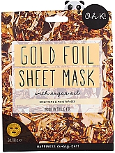 Парфумерія, косметика Тканинна маска із золотої фольги - Oh K! Gold Foil Sheet Mask