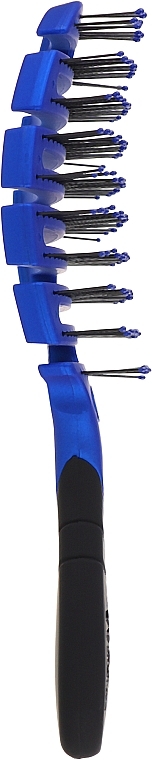 Щетка для быстрой сушки волос c мягкой ручкой, синяя - Wet Brush Pro Flex Dry Royal Blue — фото N2