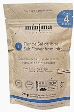 Парфумерія, косметика Натуральний зубний порошок у паперовому компостувальному пакеті "Солона квітка з Ібіци" - Minima Organics Natural Tooth Powder Salt Flower From Ibiza