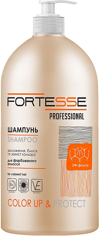 Шампунь для фарбованого волосся "Стійкість кольору" - Fortesse Professional Color Up & Protect Shampoo — фото N2