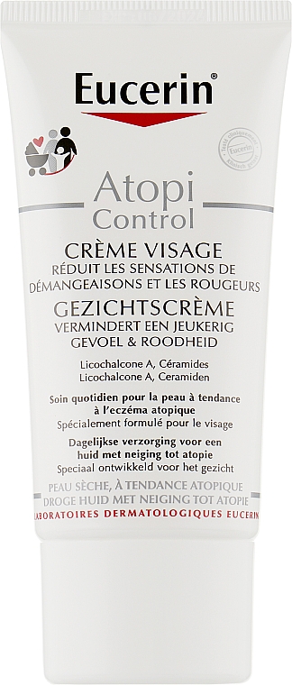 Живильний крем для атопічної шкіри обличчя - Eucerin AtopiControl Face Care Cream