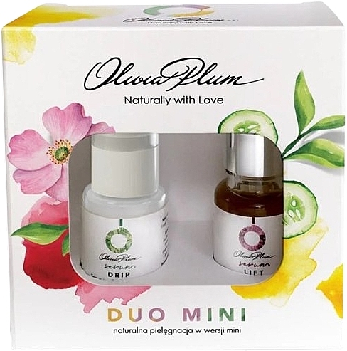 Набір - Olivia Plum Olivia Plum Duo Mini Drip & Lift (face/serum/15ml + face/serum/10ml) — фото N1
