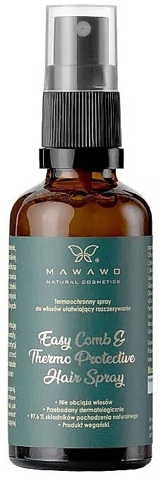 Термозахисний спрей для волосся - Mawawo Easy Comb & Thermo Protective Hair Spray — фото N1