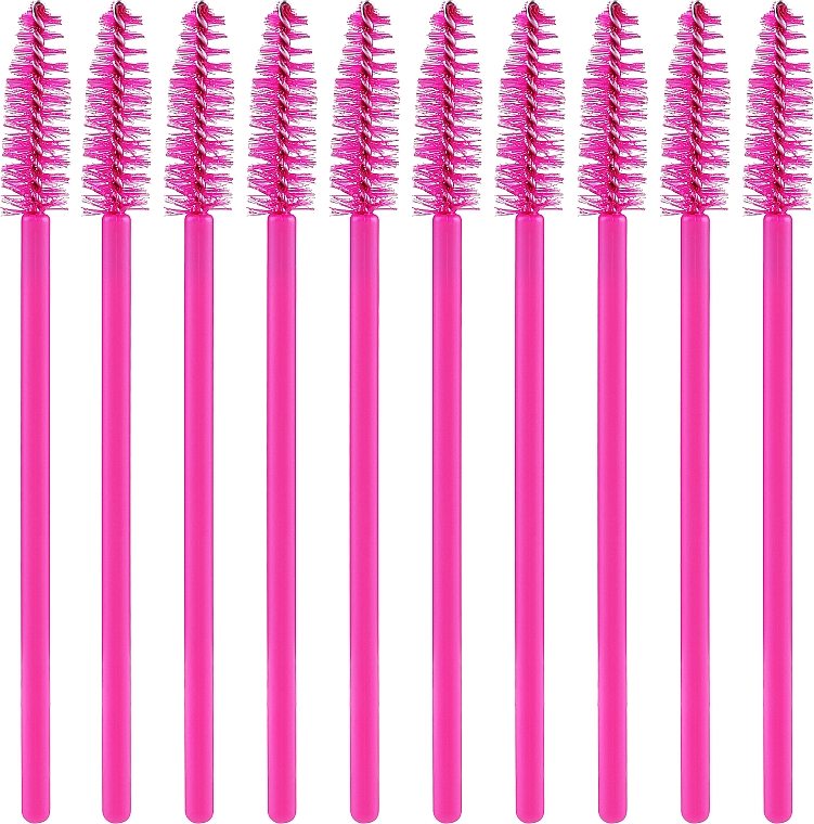 Пензлики для вій, 10 шт., рожеві - Ibra — фото N1