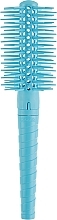 Парфумерія, косметика Щітка продувна "Кактус", блакитна з блакитною ручкою - Janeke Cactus Vented Brush