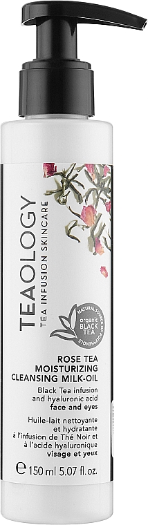 Очищувальне молочко на основі екстракту чаю троянди - Teaology Rose Tea Moisturizing Cleansing Milk-Oil — фото N1