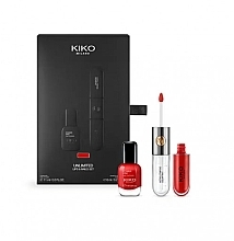 Духи, Парфюмерия, косметика Набор для губ и ногтей - Kiko Milano Unlimited Lips & Nails Set (lacquer/11 ml + pom/6 ml)