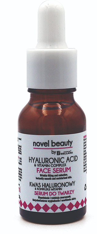 Сыворотка для лица гиалуроновая кислота и комплекс витаминов - Fergio Bellaro Novel Beauty Face Serum — фото N1